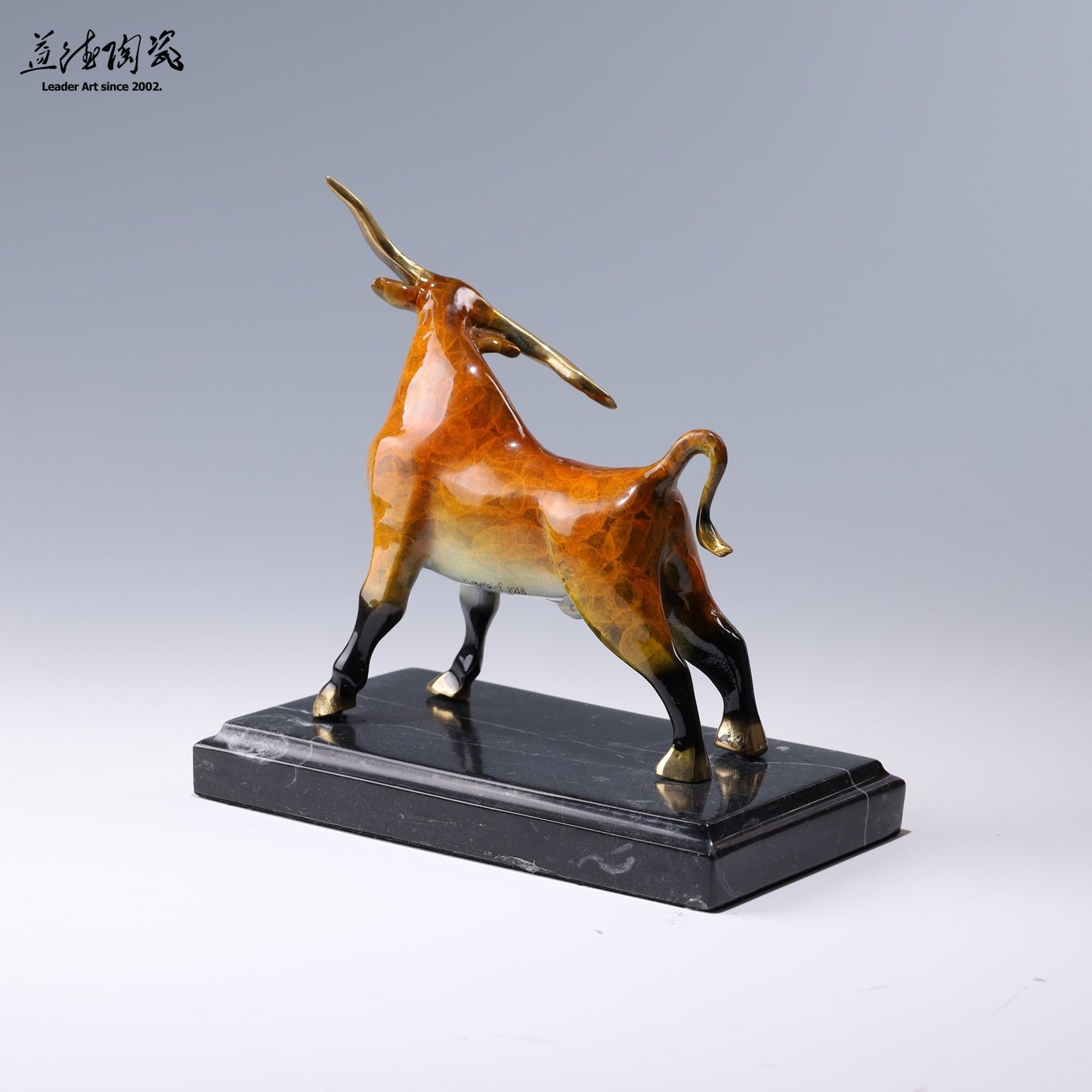 牛勢(市)沖天 - 12生肖系列銅雕 歐式草原銅雕 - LEADER 益德 | 居家設計藝品・人文茶器・空間美學作品