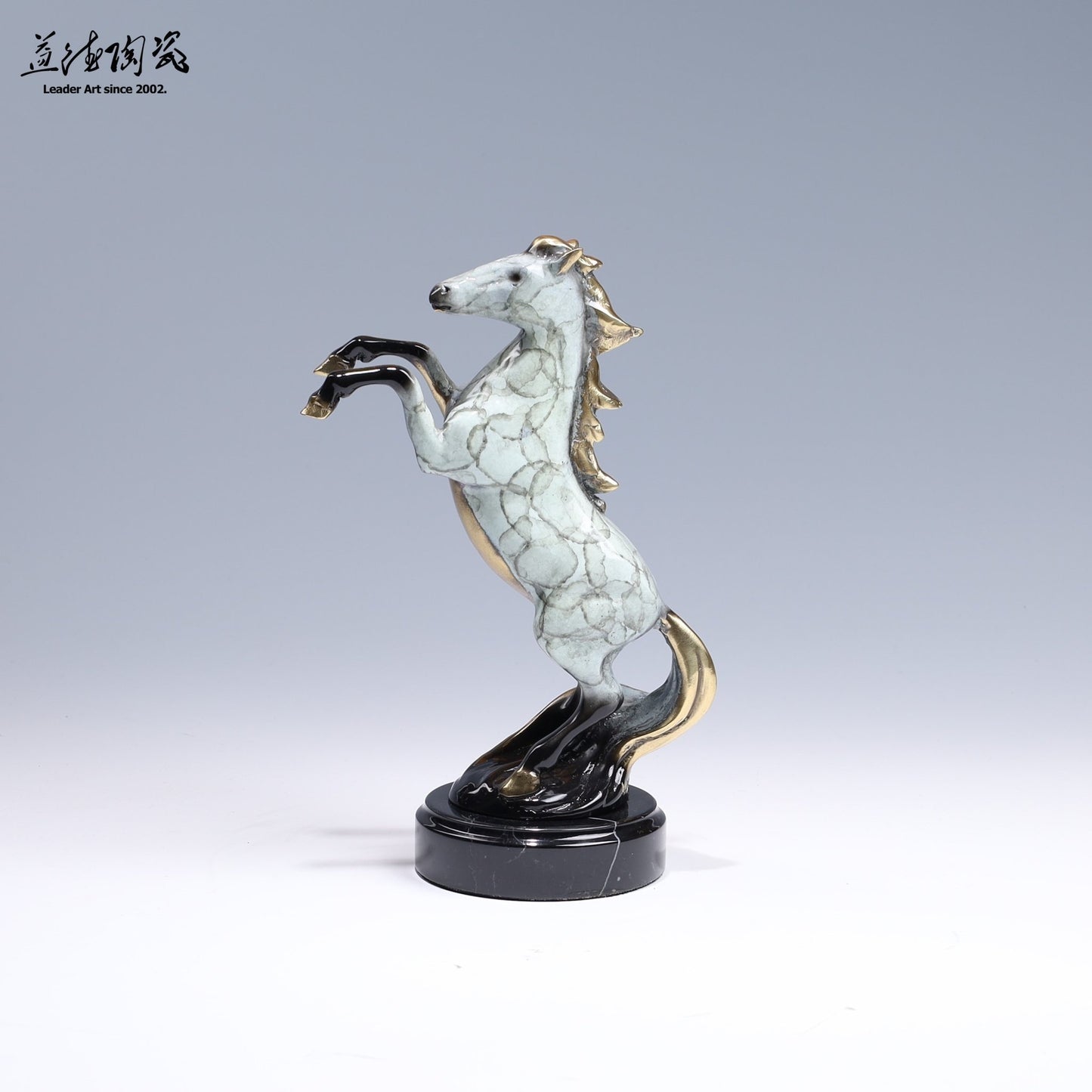 馬到成功 - 12生肖系列銅雕 大理石水彩效果 - LEADER 益德 | 居家設計藝品・人文茶器・空間美學作品