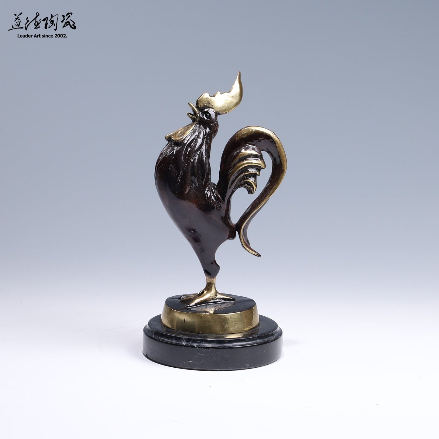 金雞報喜 - 12生肖系列銅雕 - LEADER 益德 | 居家設計藝品・人文茶器・空間美學作品