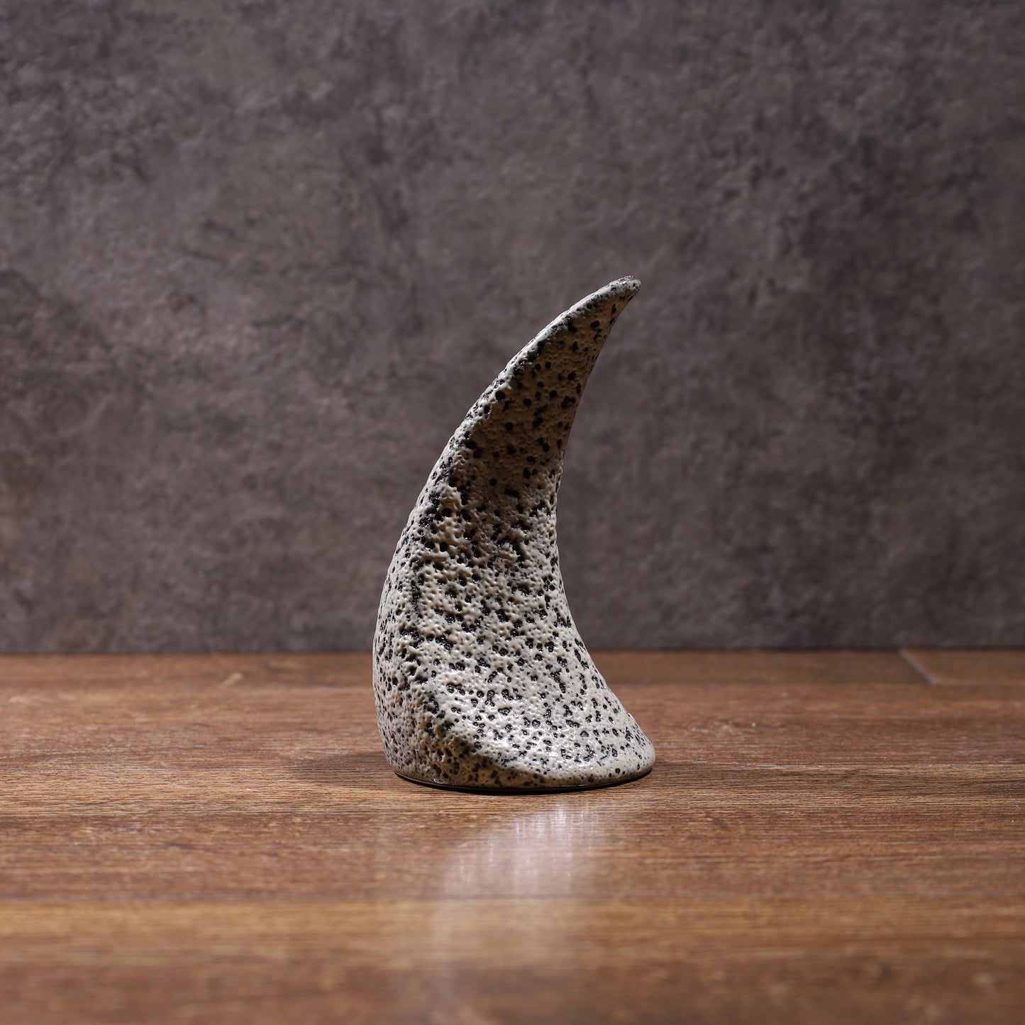 LEADER牛角植栽插花瓶 居家綠植水栽手工花器 彩陶哥窯青瓷志野燒