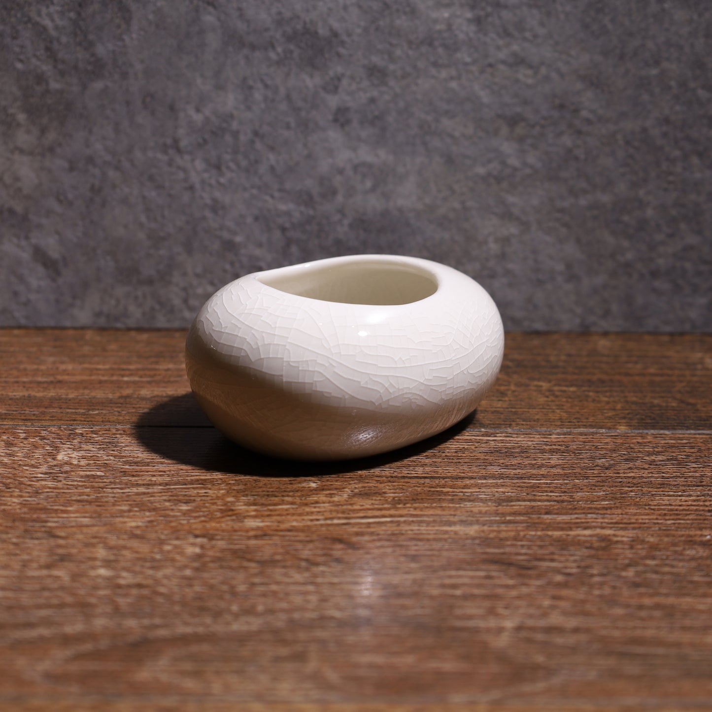 LEADER蛋器花瓶 手工陶藝花器 彩陶哥窯汝白石墨水栽居家綠植