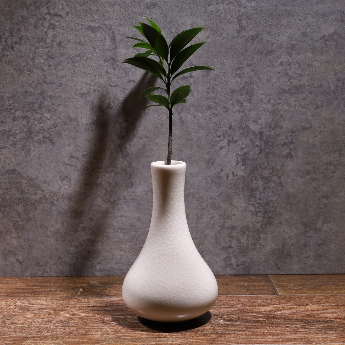 LEADER趣花瓶 手工插花器 彩陶象牙石頭釉 居家chill風綠植擺件