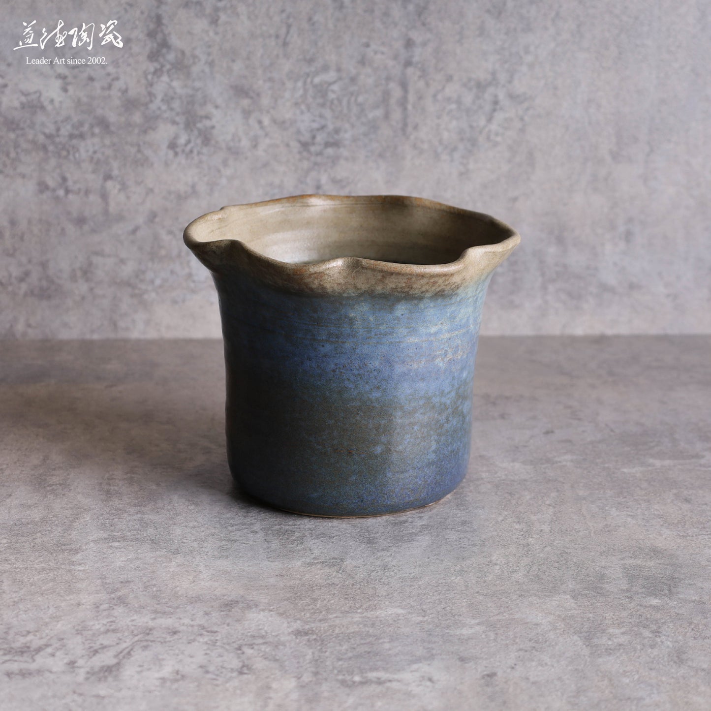 鶯歌老街紀念甕 復古手拉坏彩陶藝 花盆栽植 波浪口直筒 Y042