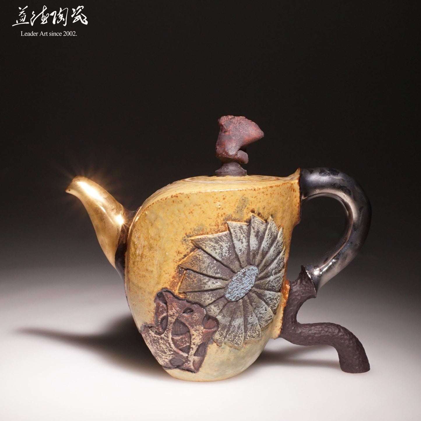 Black stone / Golden buckwheat - Taiwan International Gold Teapot Prizes - LEADER 益德 | 居家設計藝品・人文茶器・空間美學作品