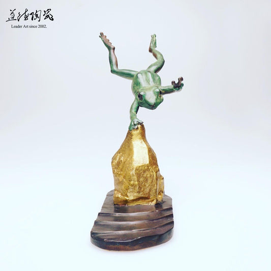 點石成金 Drop stones into gold - Bronze Sculpture Design - LEADER 益德 | 居家設計藝品・人文茶器・空間美學作品