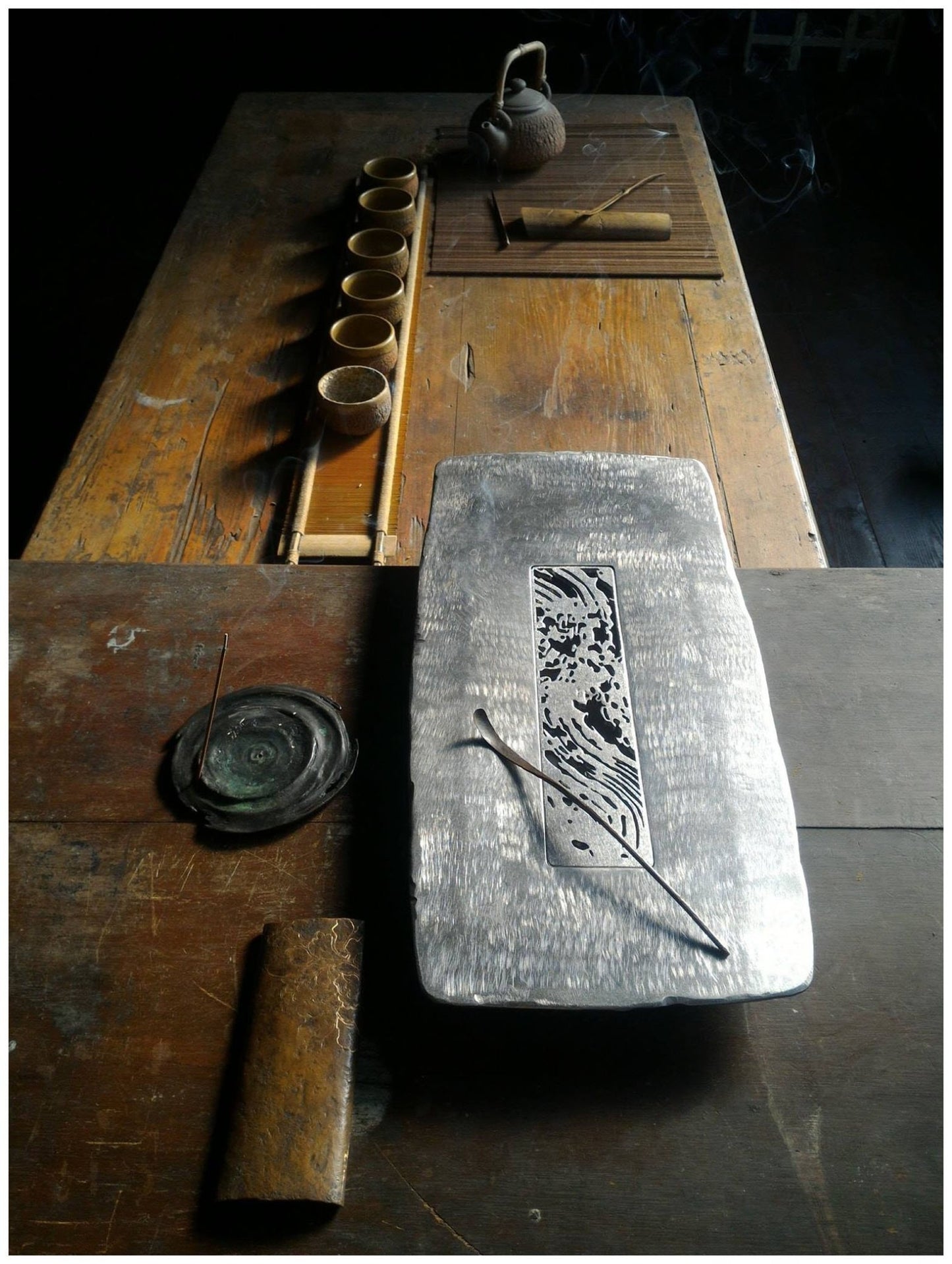 Flow - Gold plated bronze / teapot pad - LEADER 益德 | 居家設計藝品・人文茶器・空間美學作品