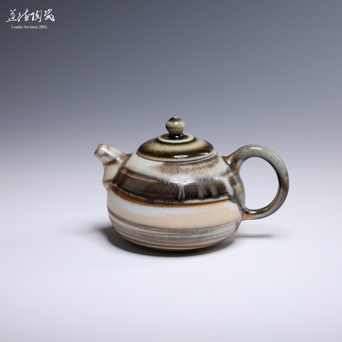 絞泥柴燒 鶯歌柴燒壺 新人文 重落灰 L135 - LEADER 益德 | 居家設計藝品・人文茶器・空間美學作品
