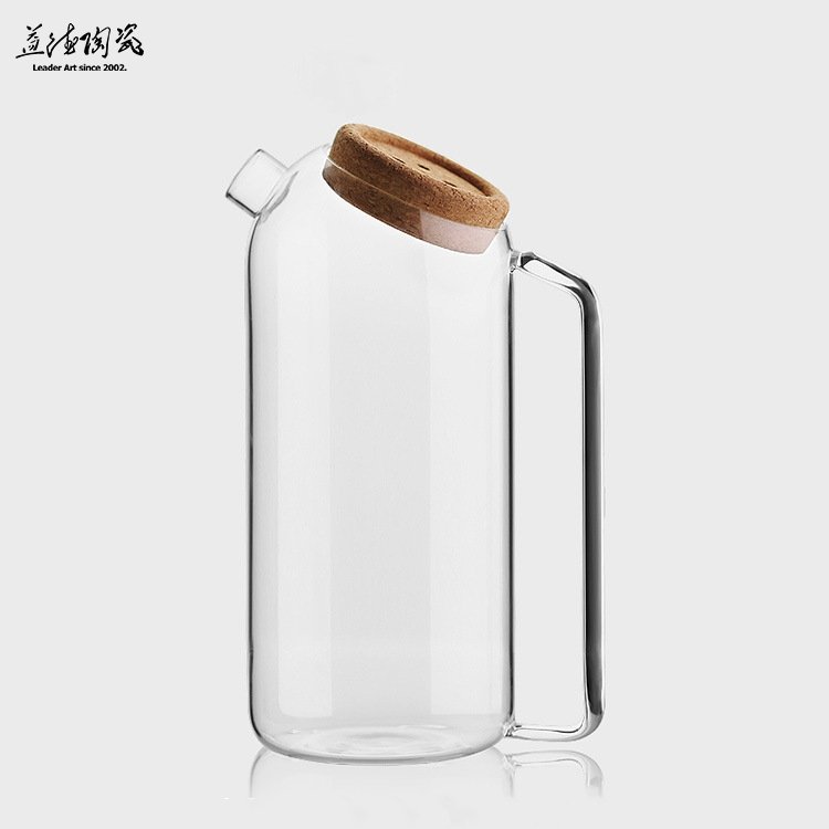 逗逗涼水果汁壺透明玻璃軟木蓋 - LEADER 益德 | 居家設計藝品・人文茶器・空間美學作品