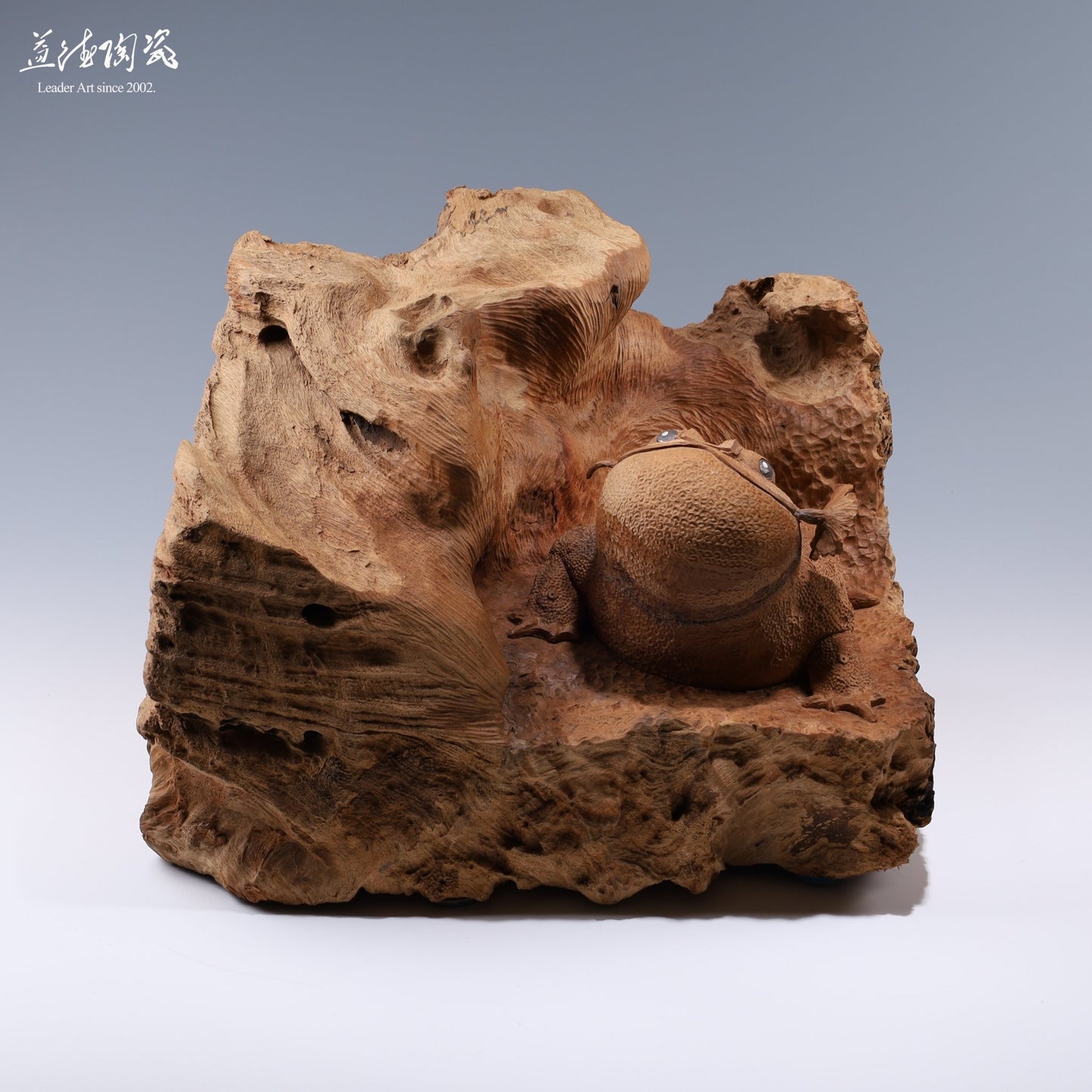 好葉蟾蜍 - 工藝之家木雕 - LEADER 益德 | 居家設計藝品・人文茶器・空間美學作品