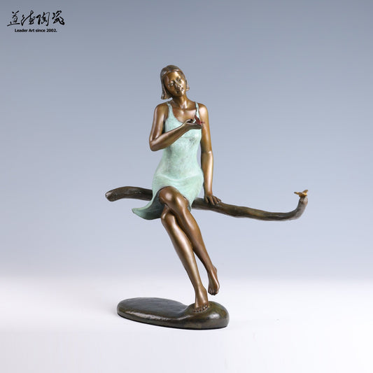春之樂 - 歐式人物銅雕 - LEADER 益德 | 居家設計藝品・人文茶器・空間美學作品