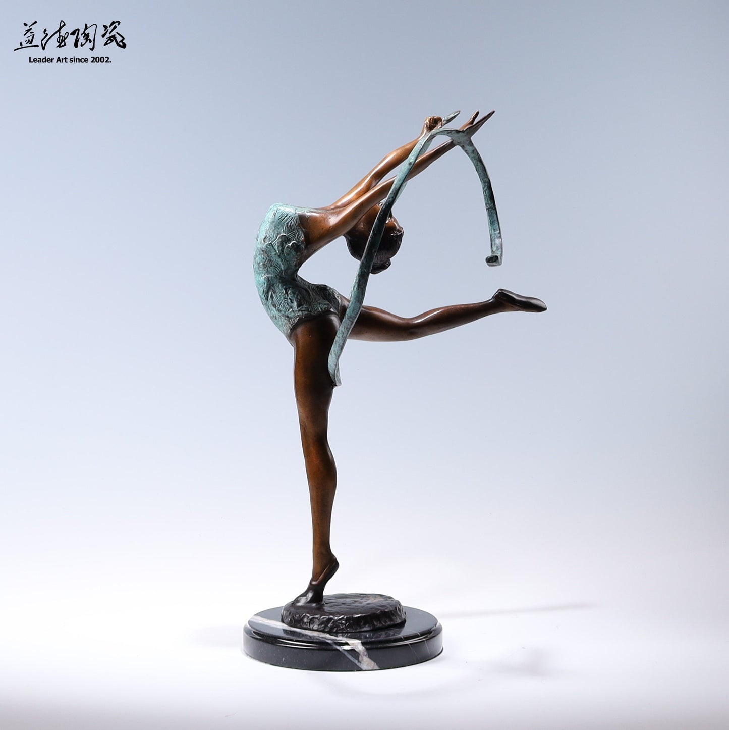 韻律彩帶芭蕾 - 歐式人物銅雕 - LEADER 益德 | 居家設計藝品・人文茶器・空間美學作品