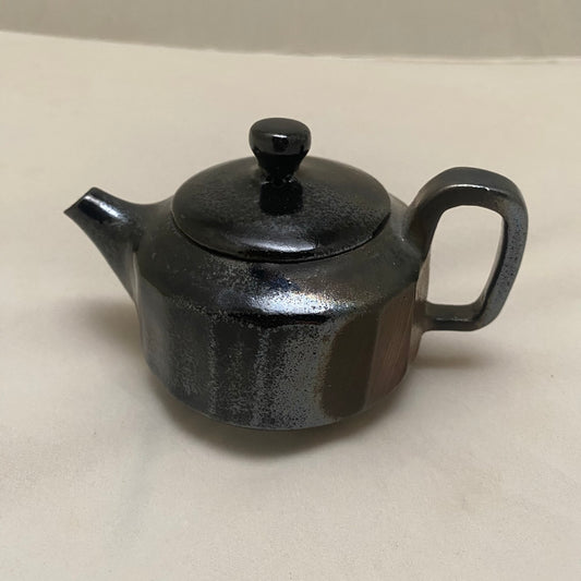 刀削烏金材燒壺 新人文 重落灰 L133