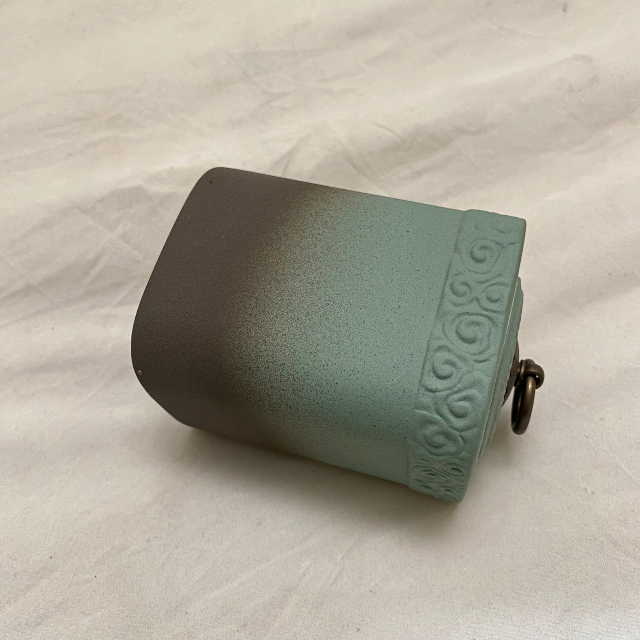 手工霧綠密封茶葉罐