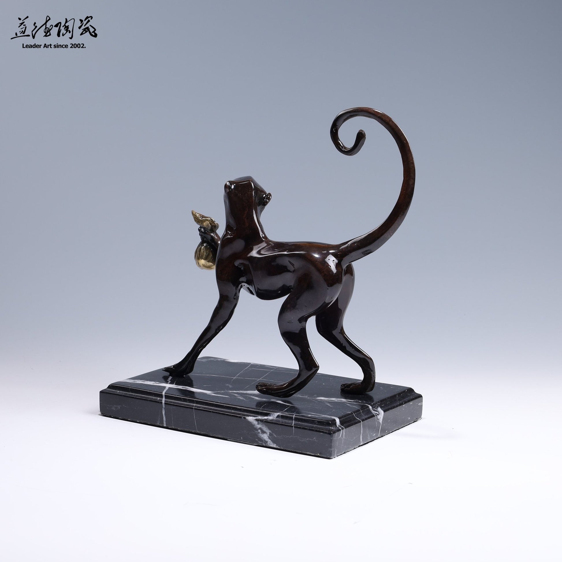 代代封侯(猴) - 12生肖系列銅雕 歐式草原銅雕 - LEADER 益德 | 居家設計藝品・人文茶器・空間美學作品