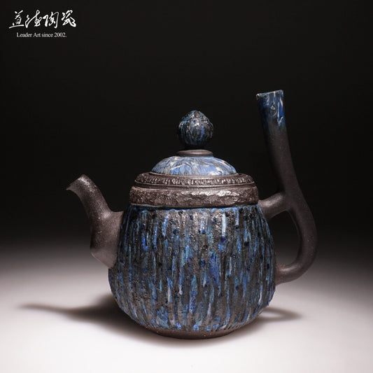 Blue tears - Natural rock and ore Teapot - LEADER 益德 | 居家設計藝品・人文茶器・空間美學作品