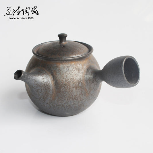 日式側把壺 - 老岩泥/曜金 - LEADER 益德 | 居家設計藝品・人文茶器・空間美學作品