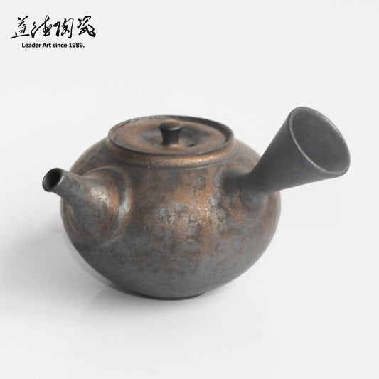 陶然側把壺 - 老岩泥/曜金 - LEADER 益德 | 居家設計藝品・人文茶器・空間美學作品